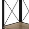 Monarch Specialties Bookshelf, Bookcase, Etagere, Corner, 4 Tier, 60"H, Office, Bedroom, Metal, Laminate, Brown, Black I 3648 - alternate 7